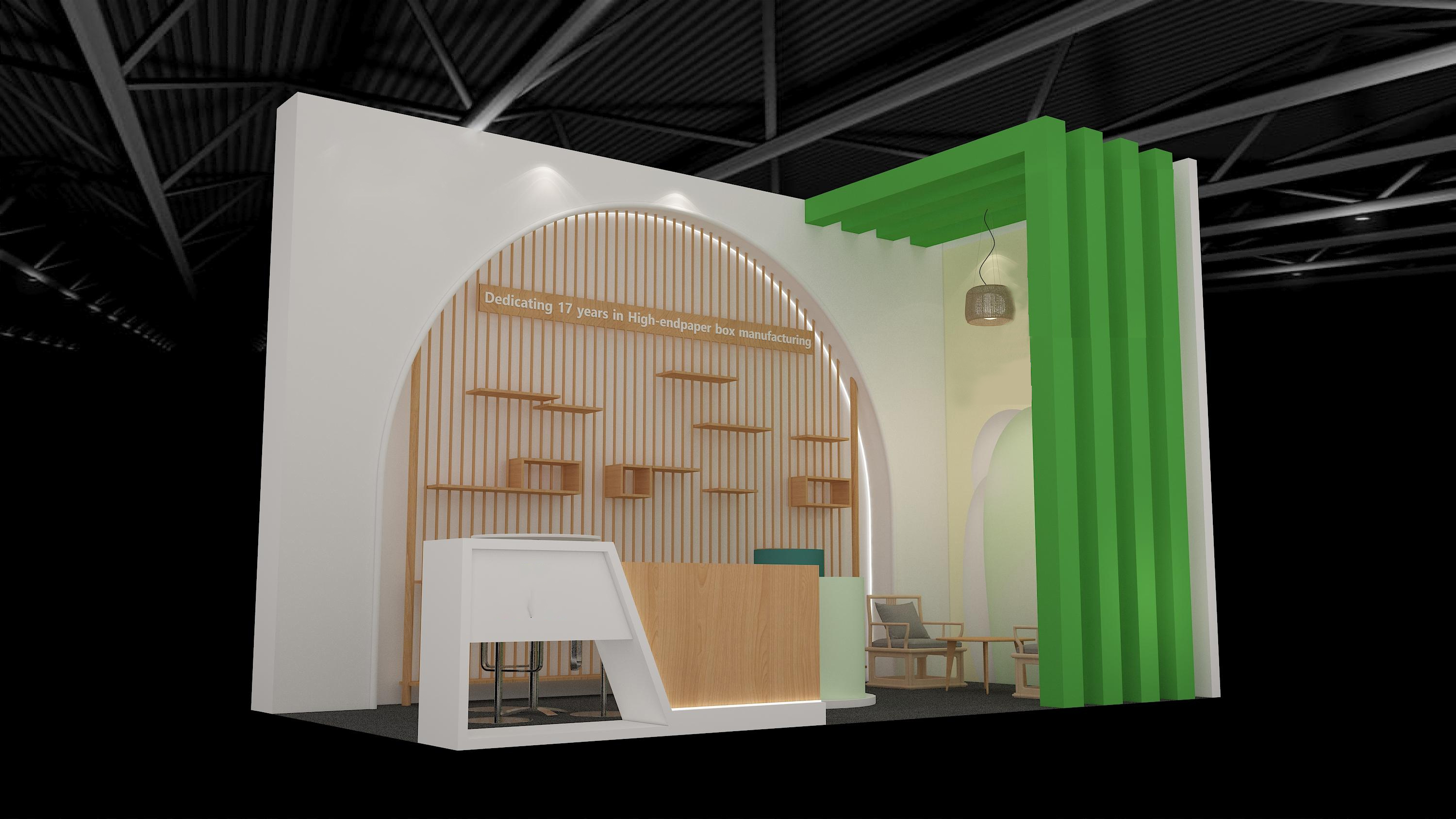 沙特利雅得18平展台搭建案例