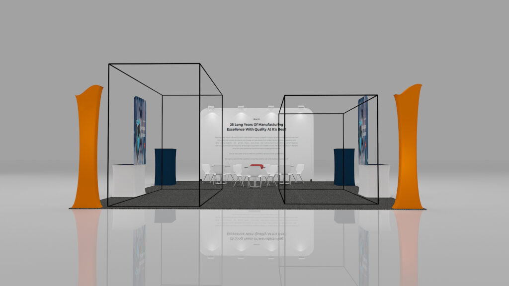 美国金属加工件及机械设备展览会FABTECH2023展台搭建效果2